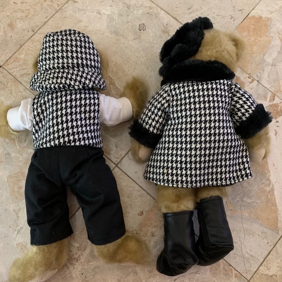 Preowned EC 2 (TS) Trade Secret 16” Mohair & Audrey Plush Teddy Bears - Picture 2 of 5